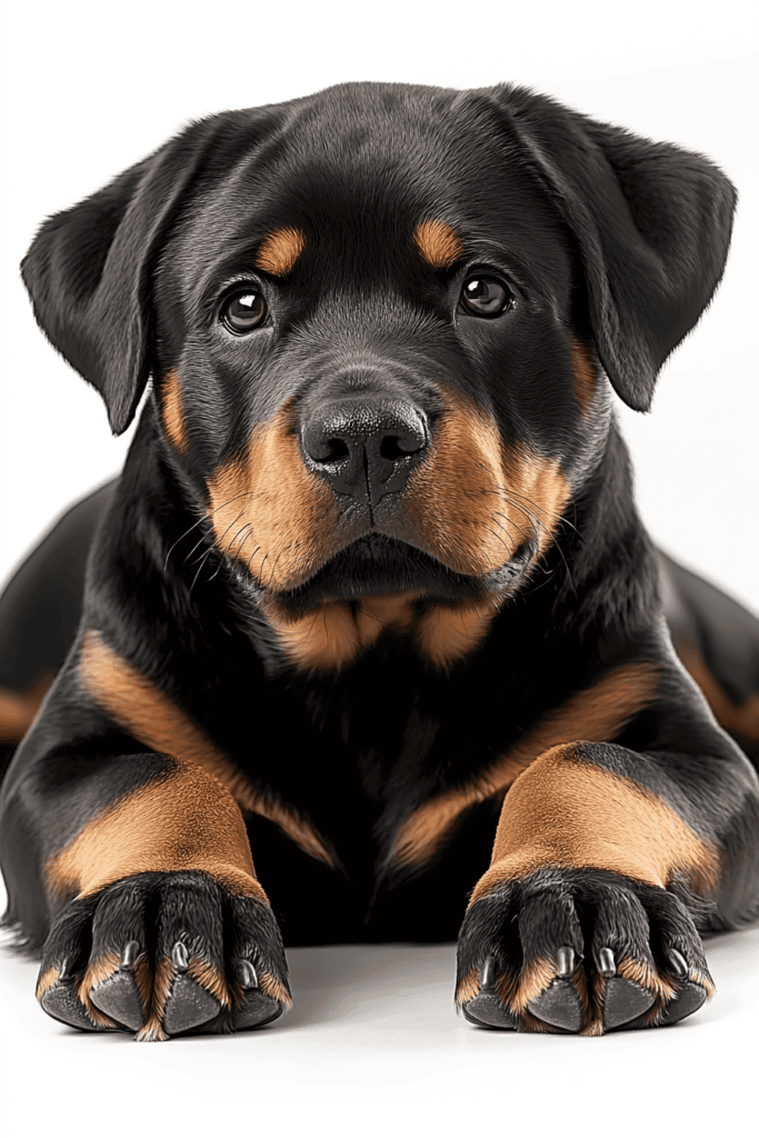 Rottweiler precisa cortar unha