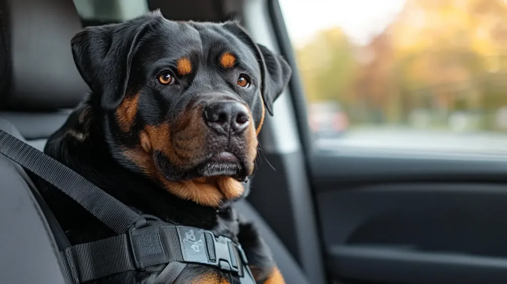 cachorro na frente do carro